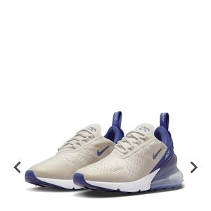Nike Women’s Air Max 270 Shoes: Blue/Tan